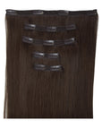 ENVY Clip-In Extension Choco Brownie, 5-piece premium remy human hair set for instant length in Cyprus at WOOP