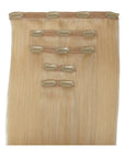 ENVY Clip-In Extension Golden Sand, 5-piece premium remy human hair set for instant length in Cyprus at WOOP