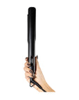 ENVY Nano-Titanium Hair Straightener, in-hand view showing slim ergonomic body