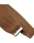 ENVY Ultra Thin Tape Extension Gingerbread, alternate angle showing tape attachment and hair flow