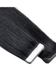 ENVY Ultra Thin Tape Extension Jet Black, close-up detail of ultra-thin tape adhesive bond