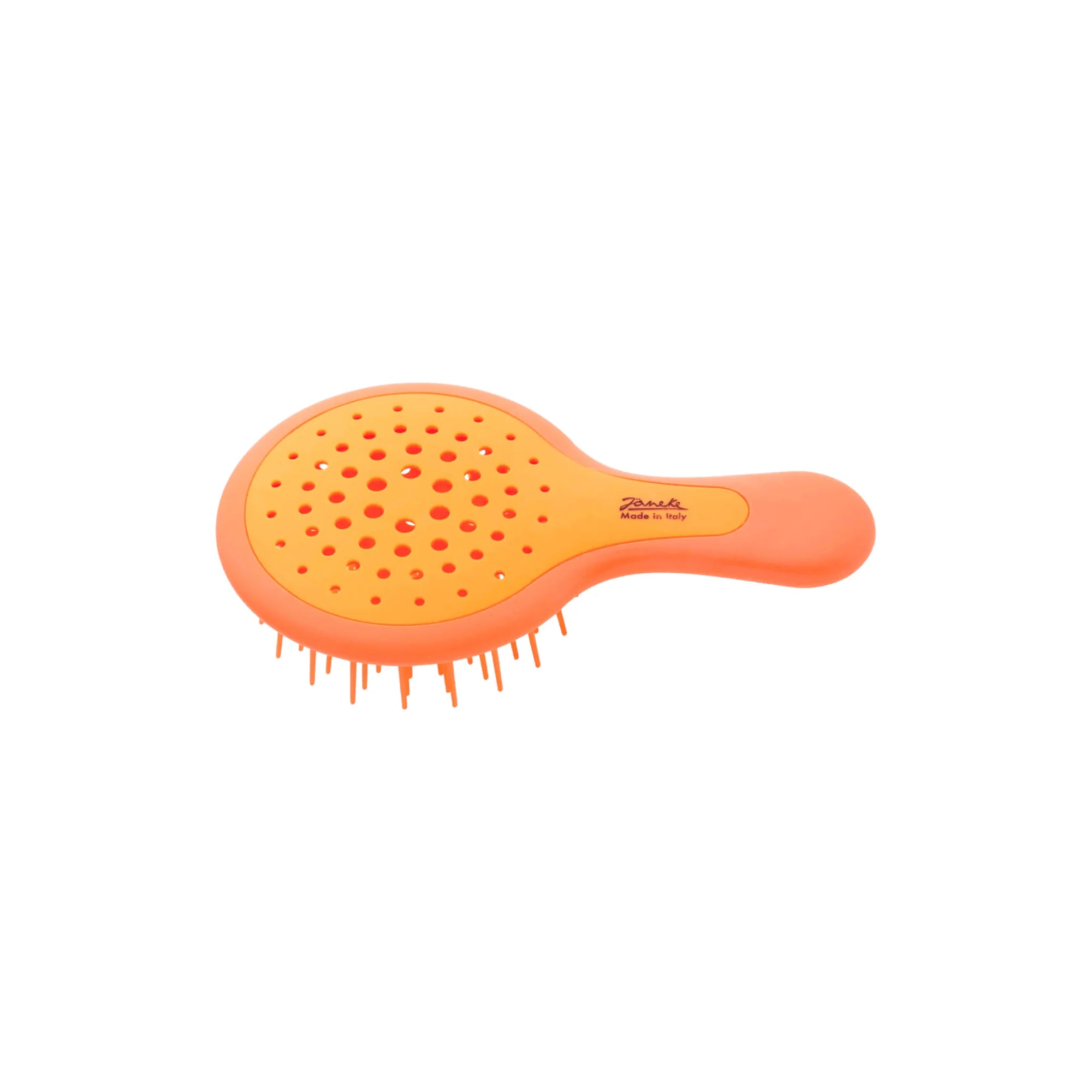 Janeke Mini Superbrush Orange, compact vented detangling hairbrush in Cyprus at WOOP