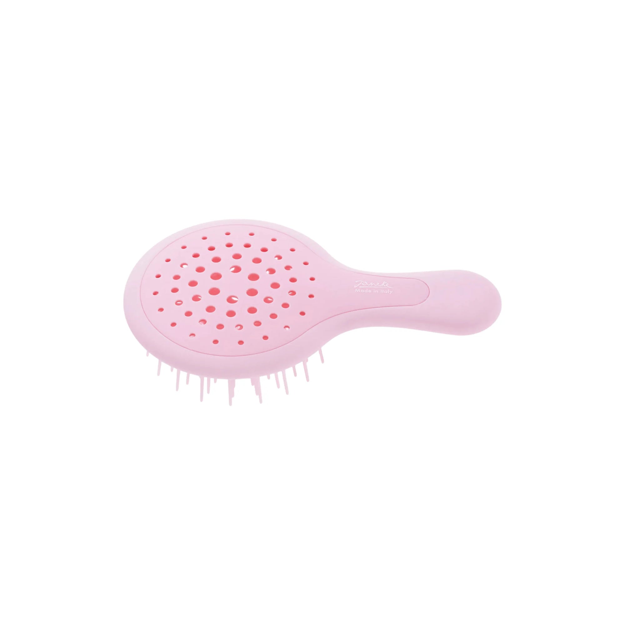 Janeke Mini Superbrush Pink, compact vented detangling hairbrush in Cyprus at WOOP