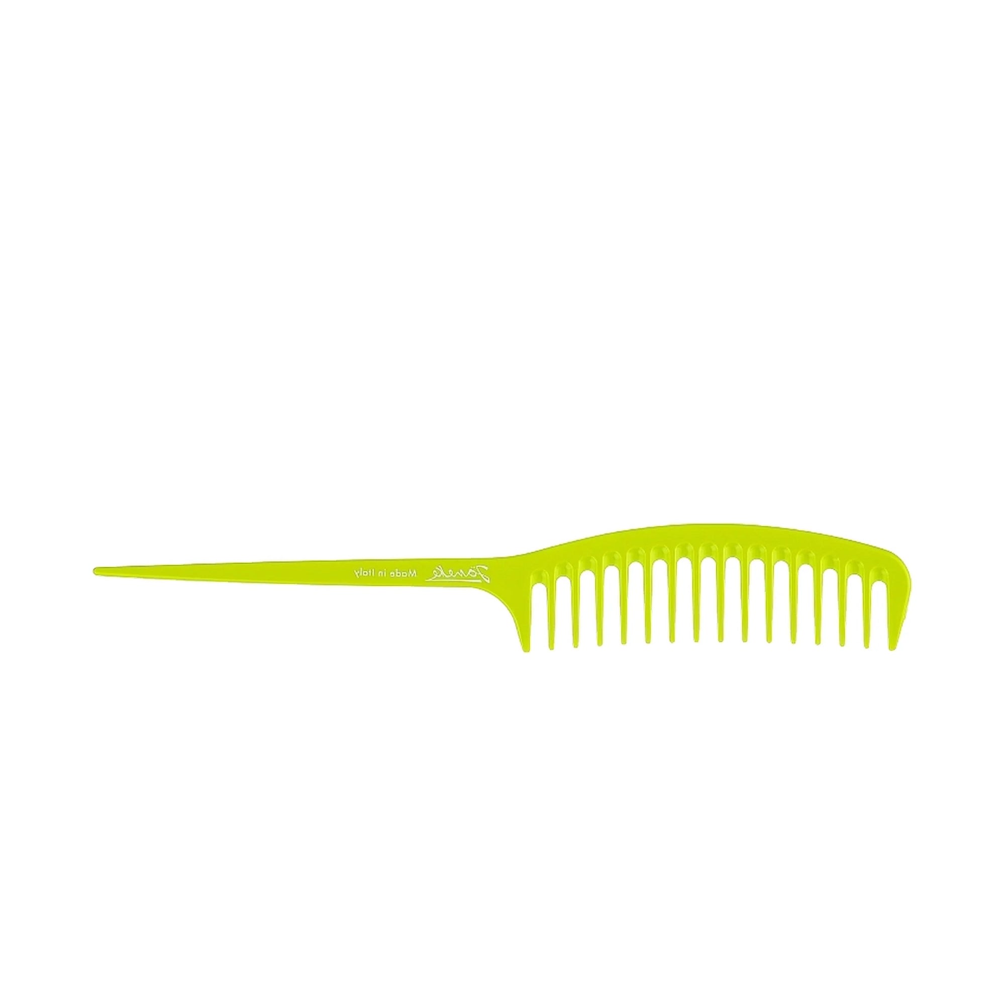 Janeke Fashion Comb Lime, wide-tooth styling comb in Cyprus at WOOP