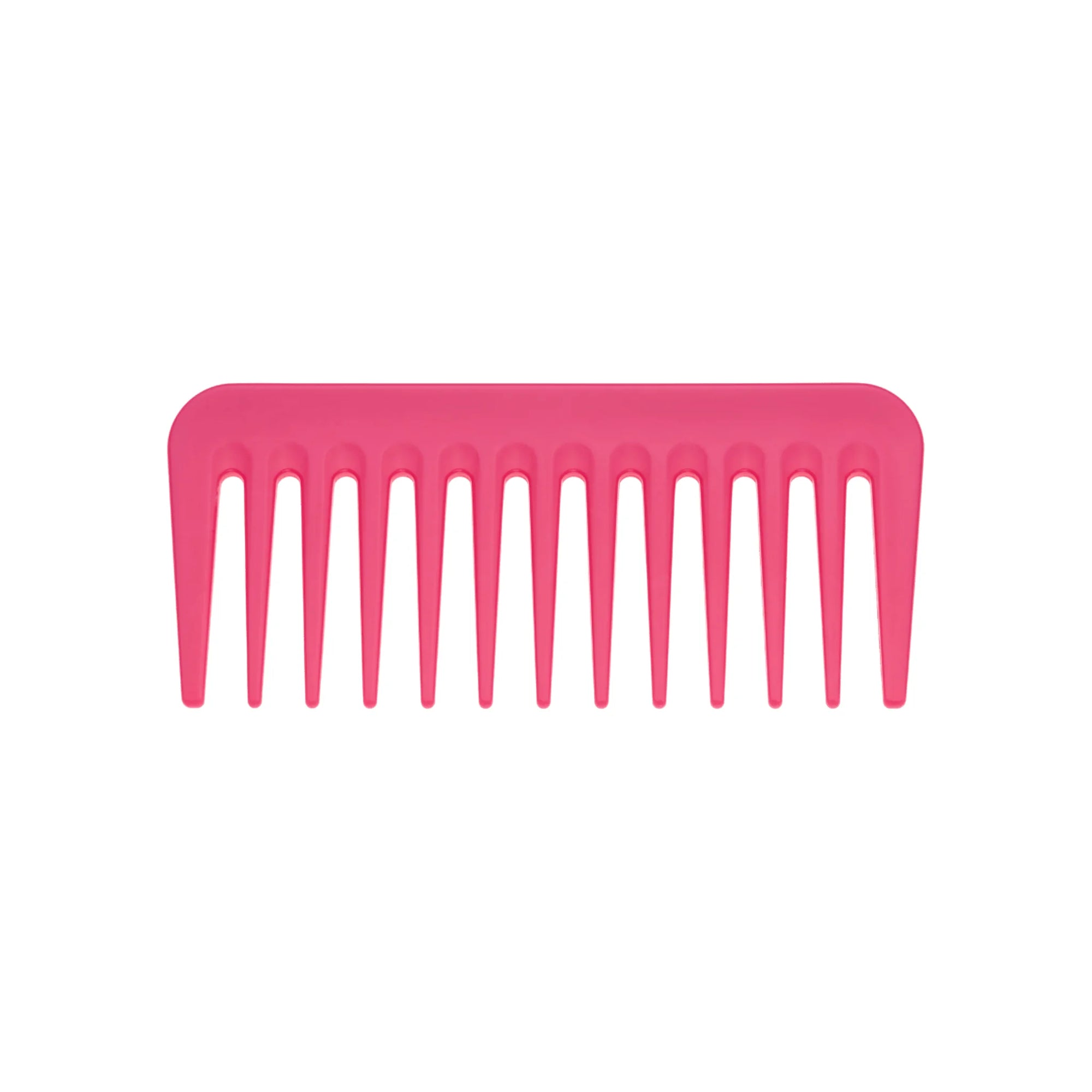 Janeke Mini Supercomb Pink Fluo, dual-spacing styling comb in Cyprus at WOOP