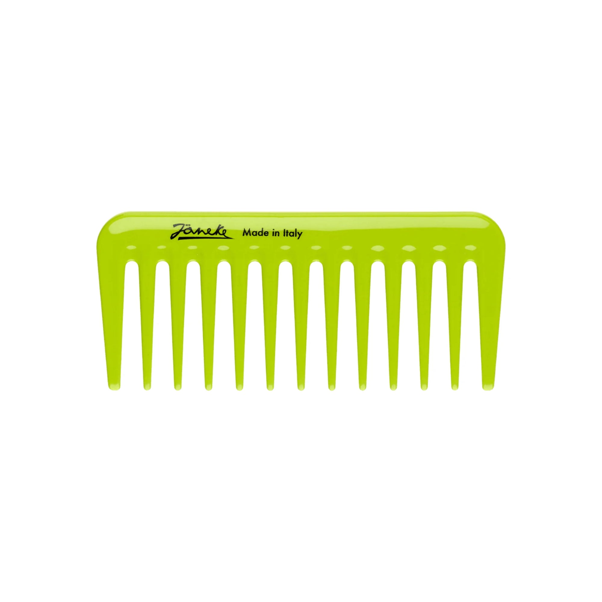 Janeke Mini Supercomb Lime, dual-spacing styling comb in Cyprus at WOOP