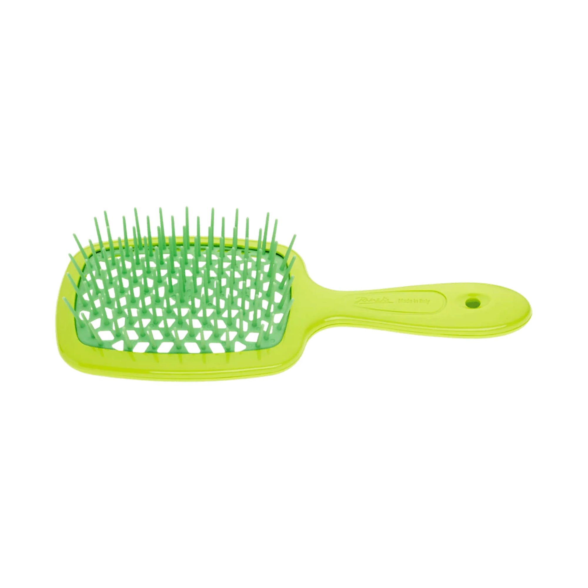 Janeke Superbrush Lime, vented detangling hairbrush in Cyprus at WOOP
