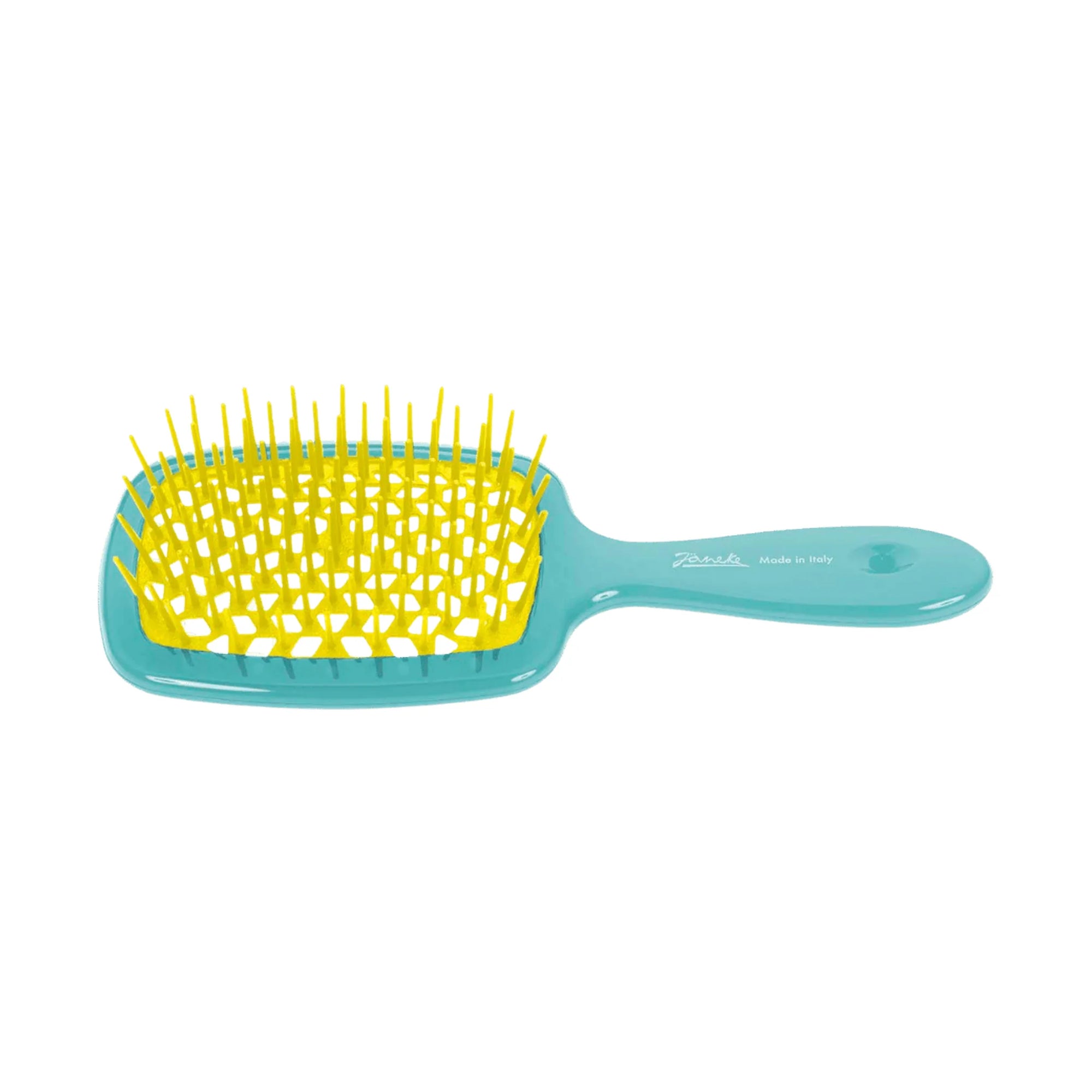 Janeke Superbrush Turquoise, vented detangling hairbrush in Cyprus at WOOP