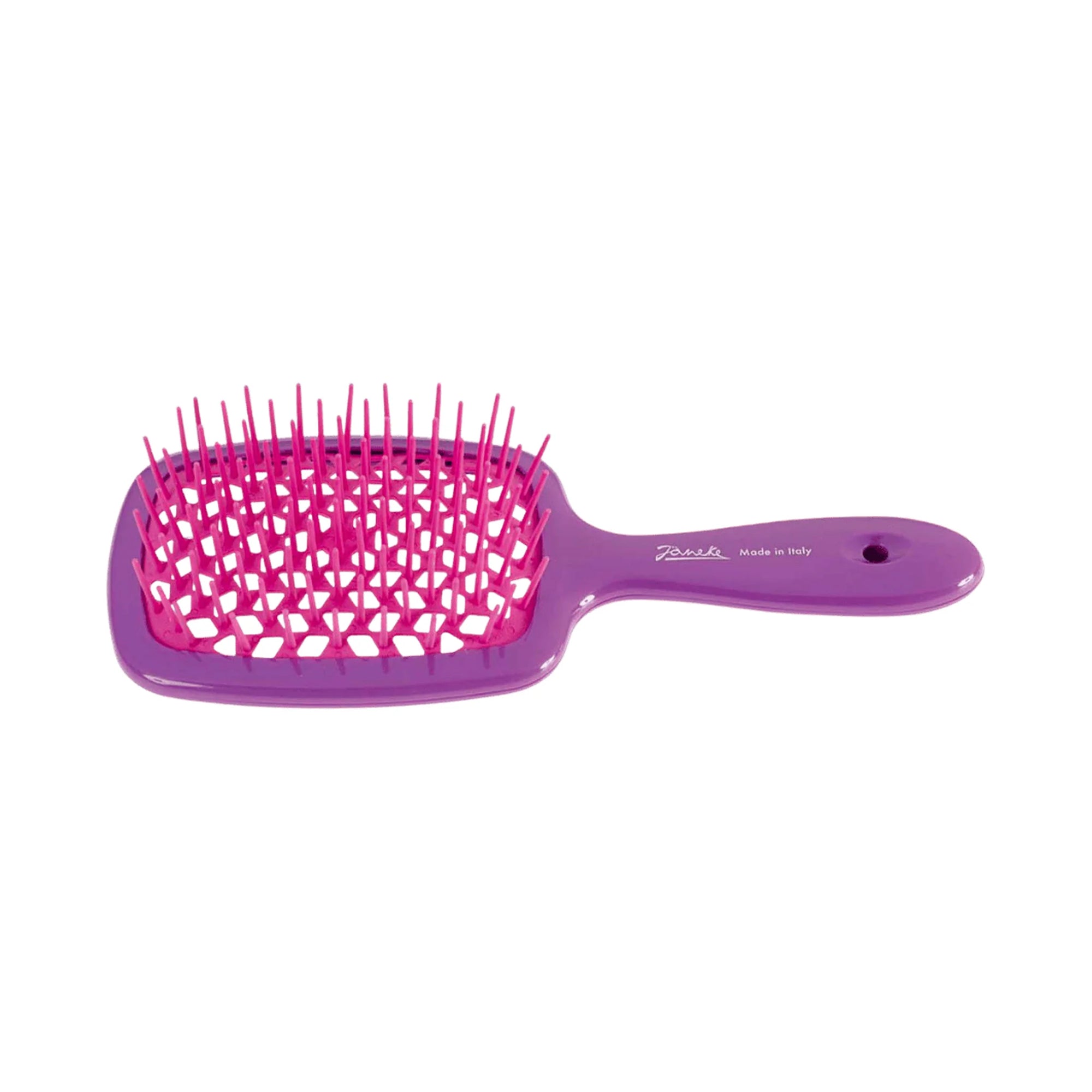 Janeke Superbrush Purple, vented detangling hairbrush in Cyprus at WOOP