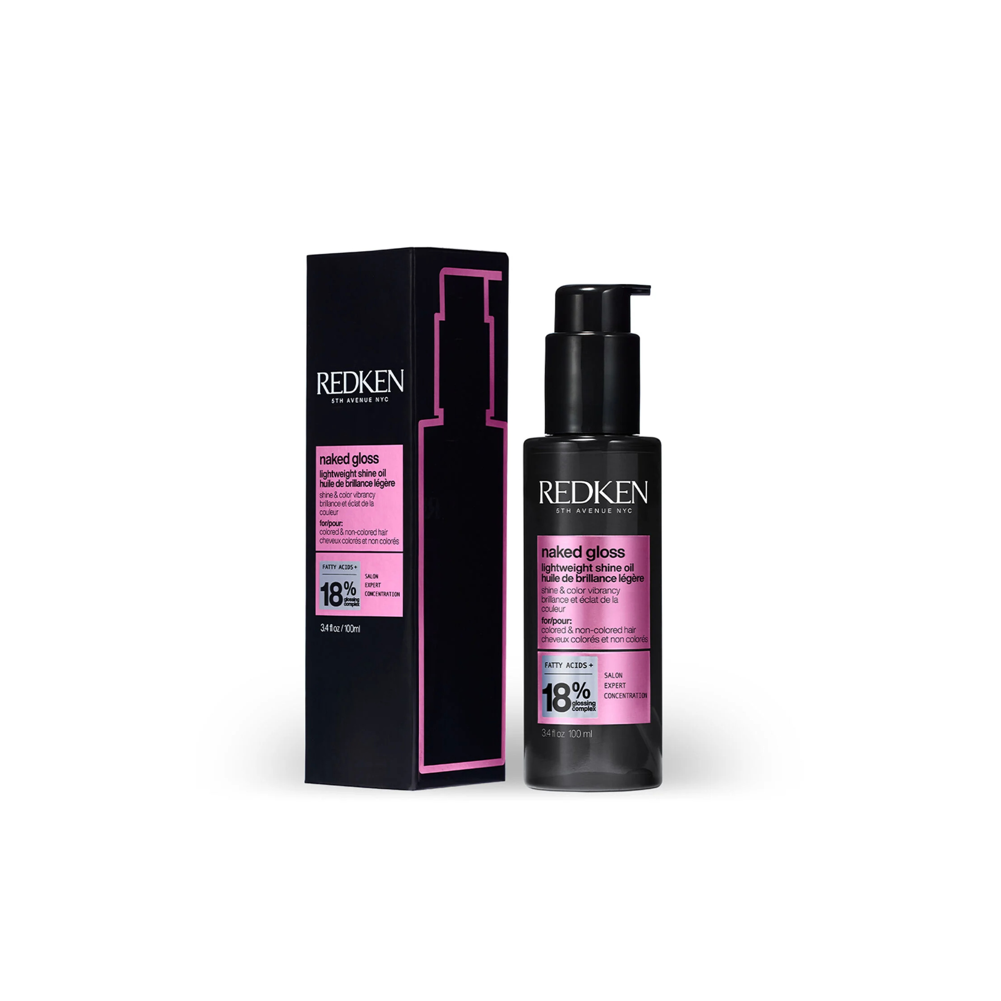 ACIDIC COLOR GLOSS | NAKED GLOSS LIGHTWEIGHT SHINE OIL - 100ml 100ml - WOOP 