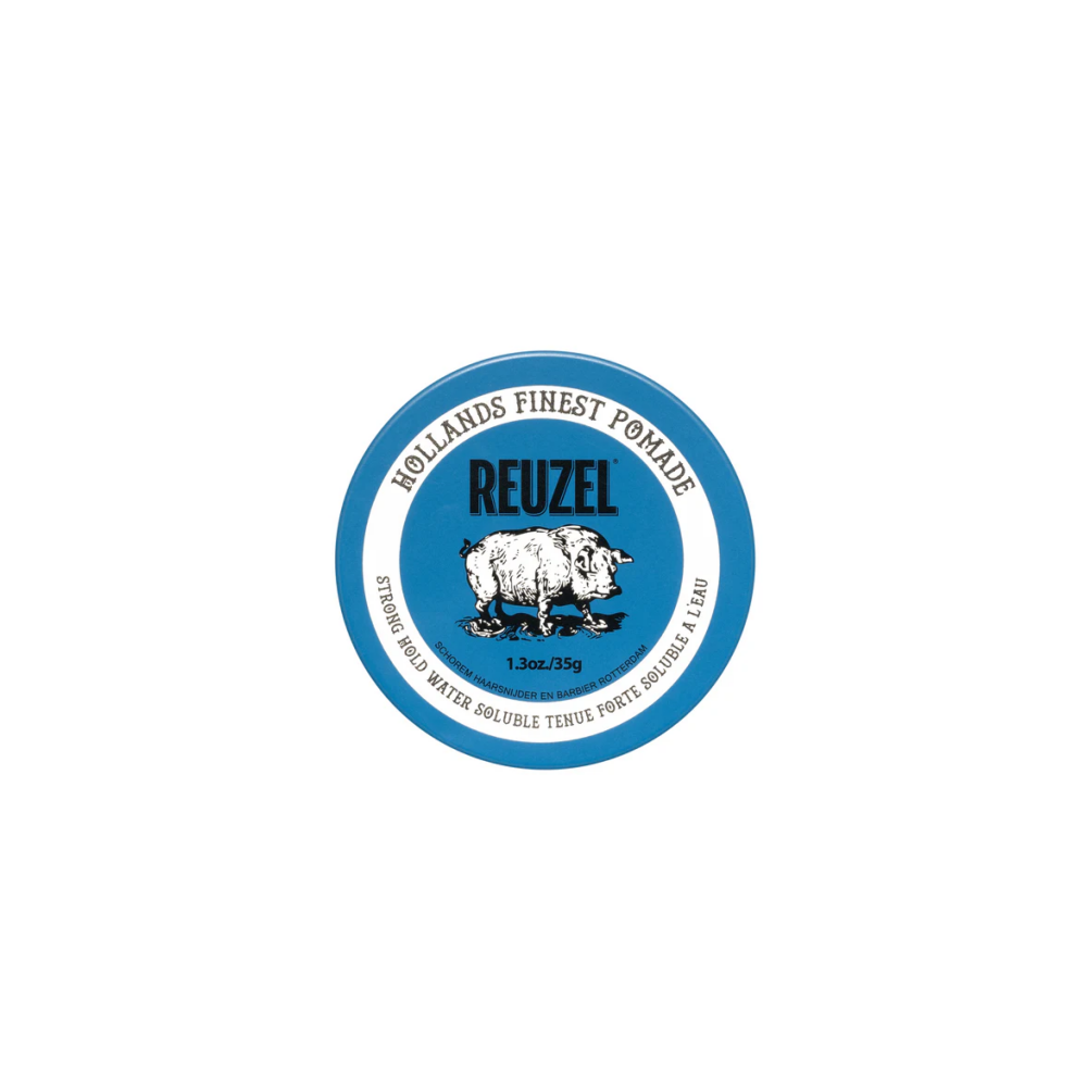 REUZEL | BLUE STRONG HOLD WATER SOLUBLE POMADE - 35g 35g - WOOP 