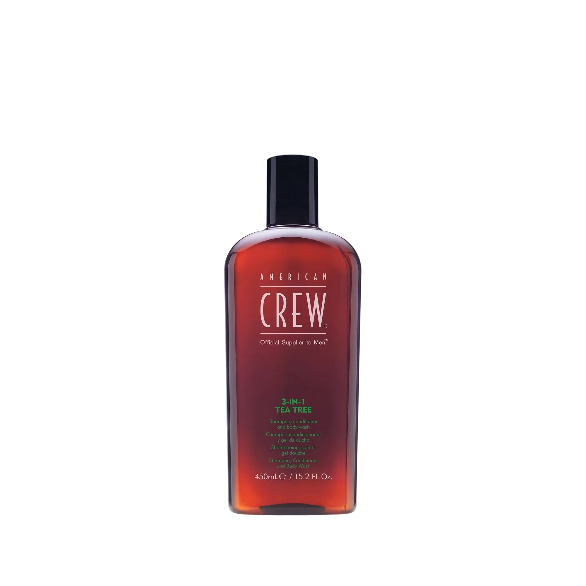 American Crew 3-in-1 Tea Tree Shampoo 250ml, cooling one-step wash for men in Cyprus at WOOP