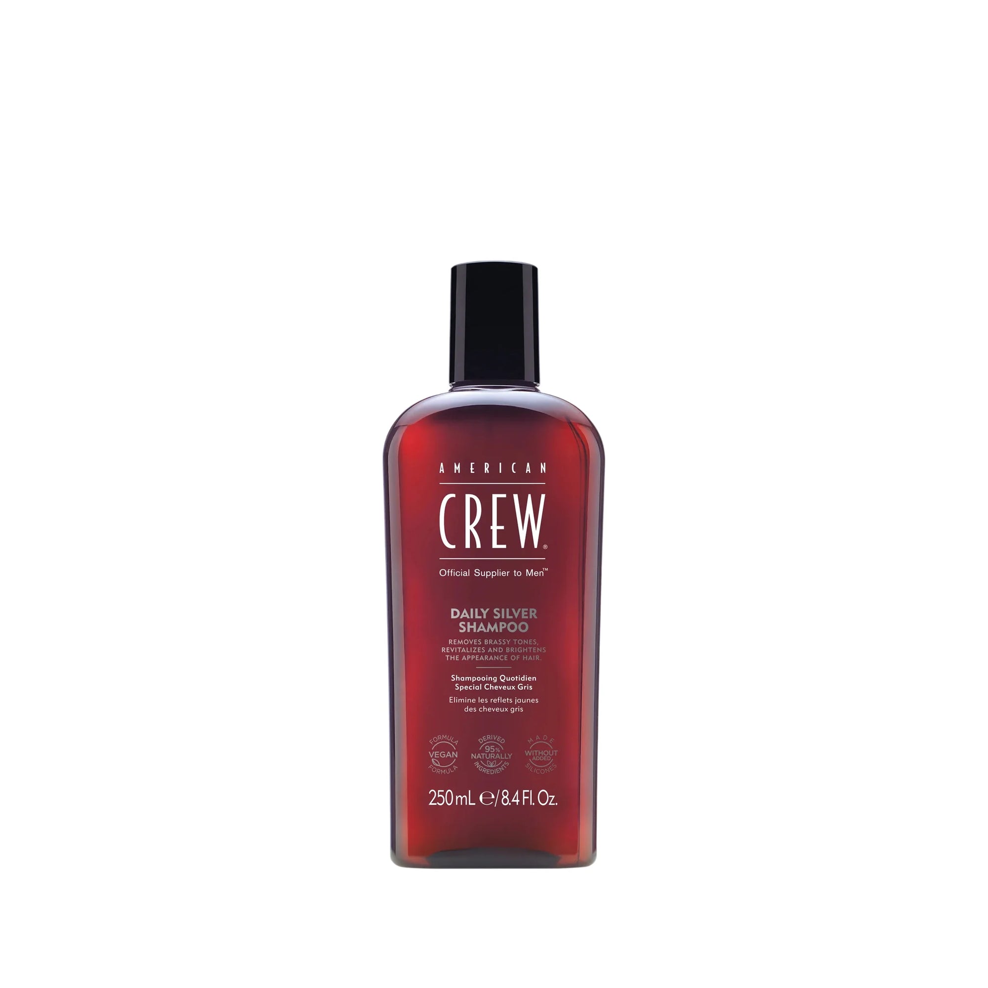 American Crew Daily Silver Shampoo 250ml, brightening shampoo for grey hair in Cyprus at WOOP
