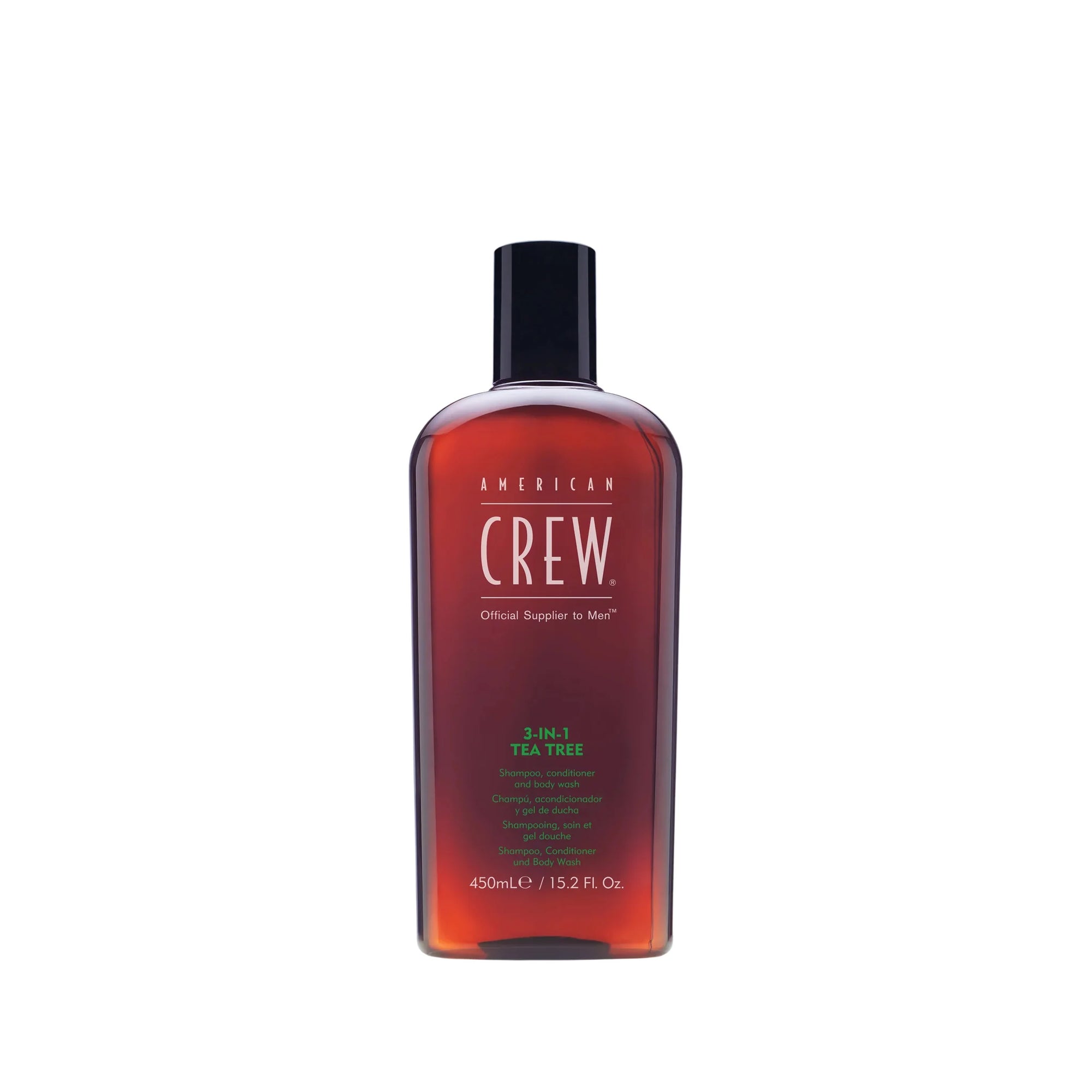 American Crew 3-in-1 Tea Tree 450ml, cooling one-step wash for men in Cyprus at WOOP