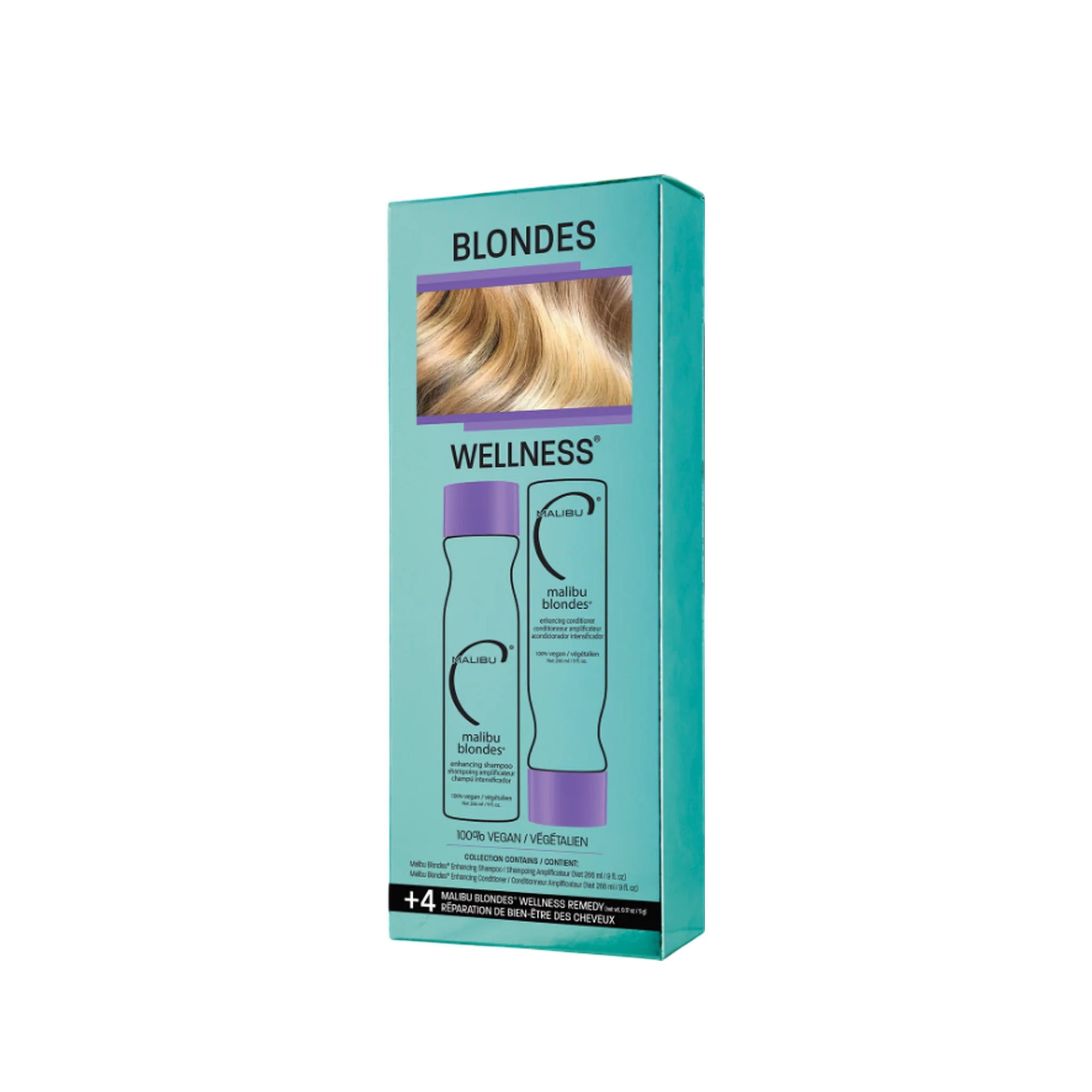 Malibu C Malibu Blondes Wellness Kit, vegan hair wellness in Cyprus at WOOP
