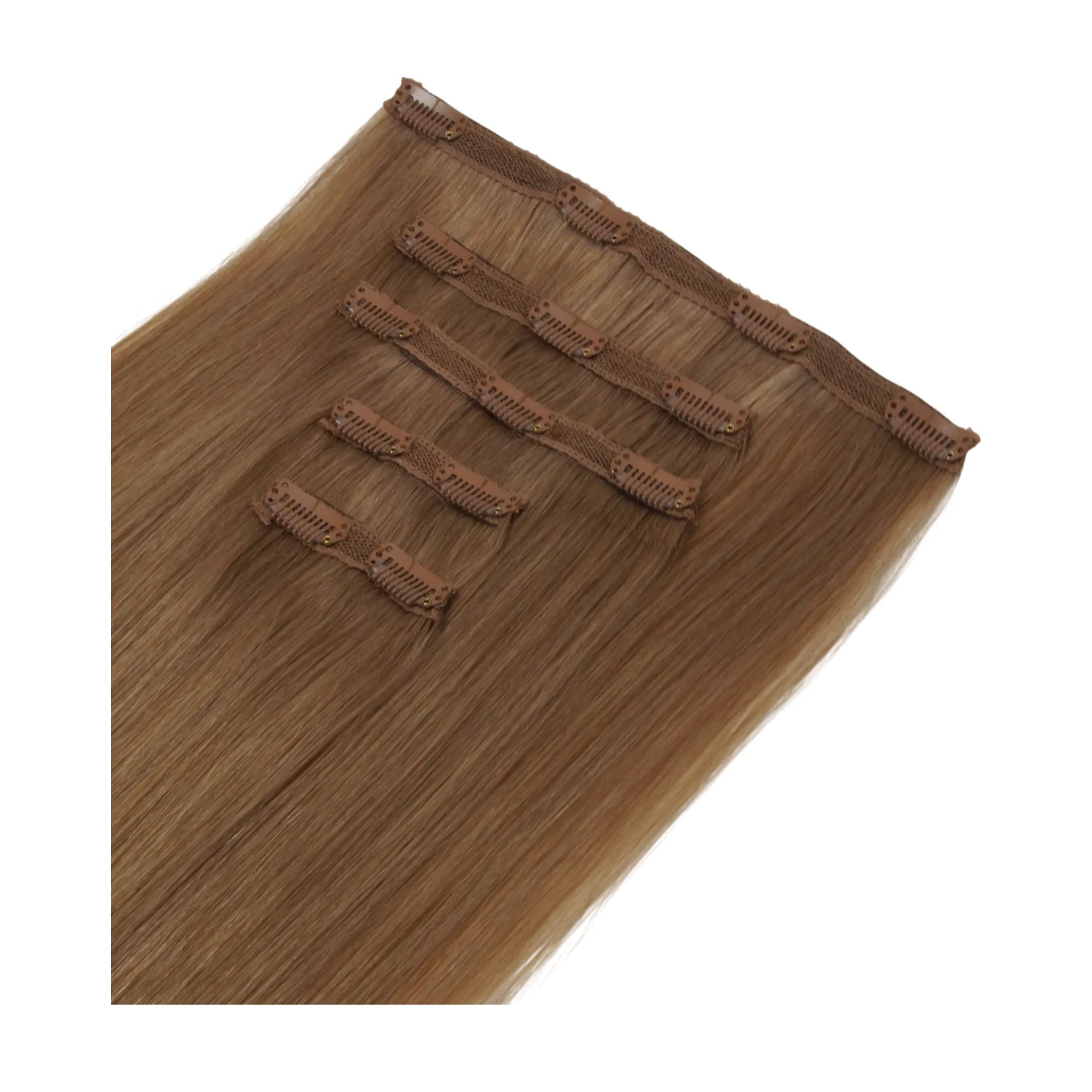 ENVY Clip-In Extension Canella, side view showing clip placement and hair length