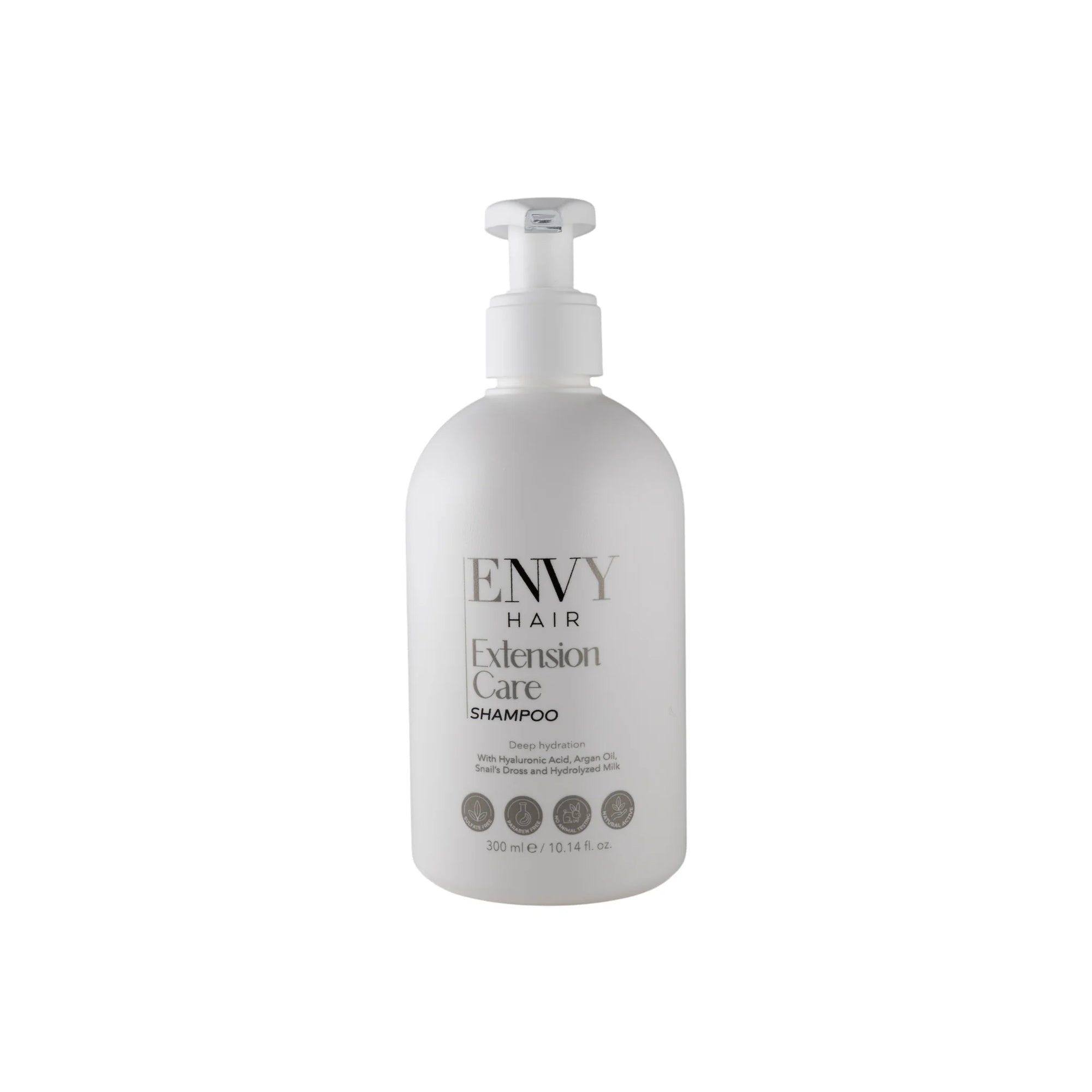 ENVY Extension Care Shampoo 300ml, gentle deep-hydration shampoo for hair extensions in Cyprus at WOOP