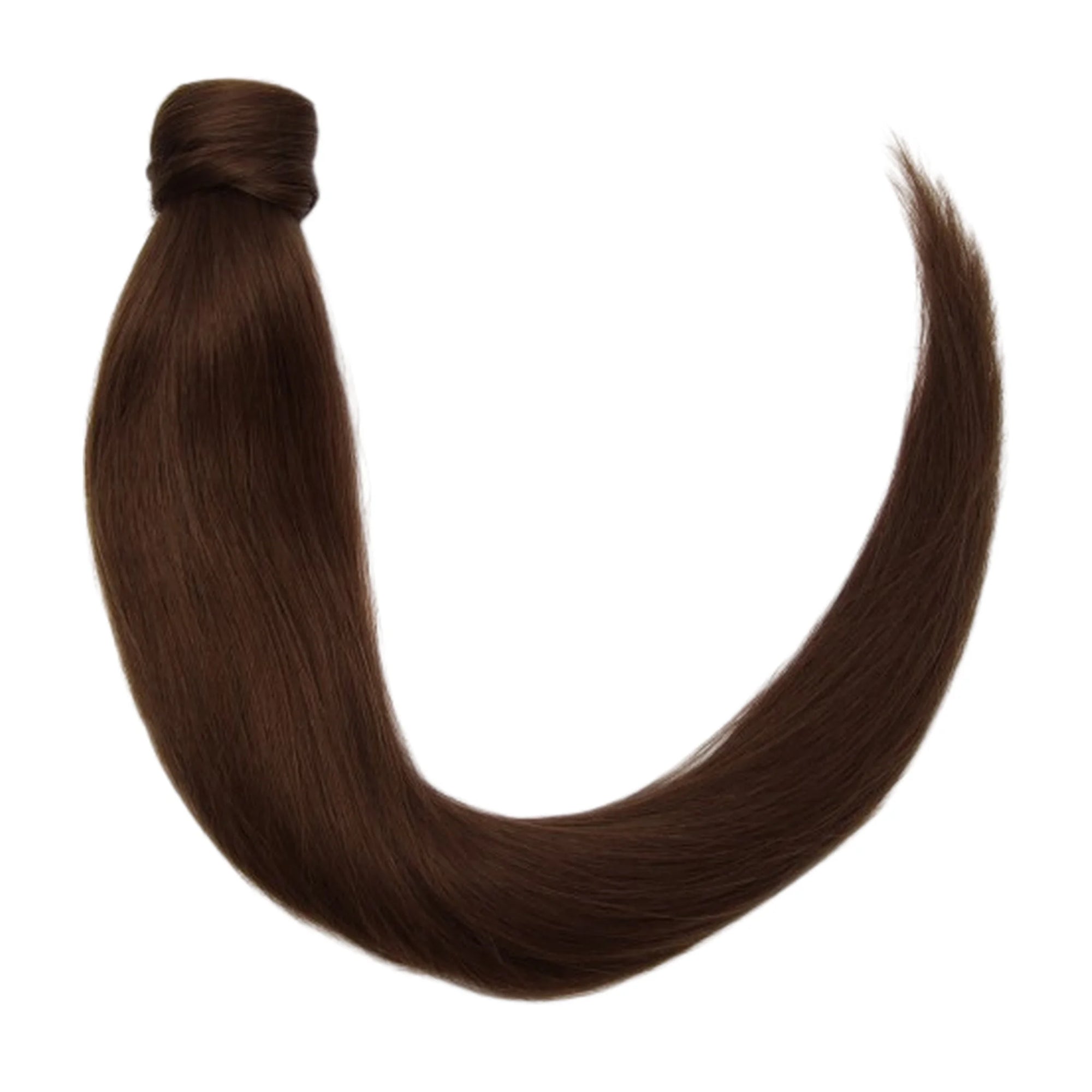 ENVY Ponytail Extension Choco Brownie, wraparound premium remy human hair for instant volume in Cyprus at WOOP