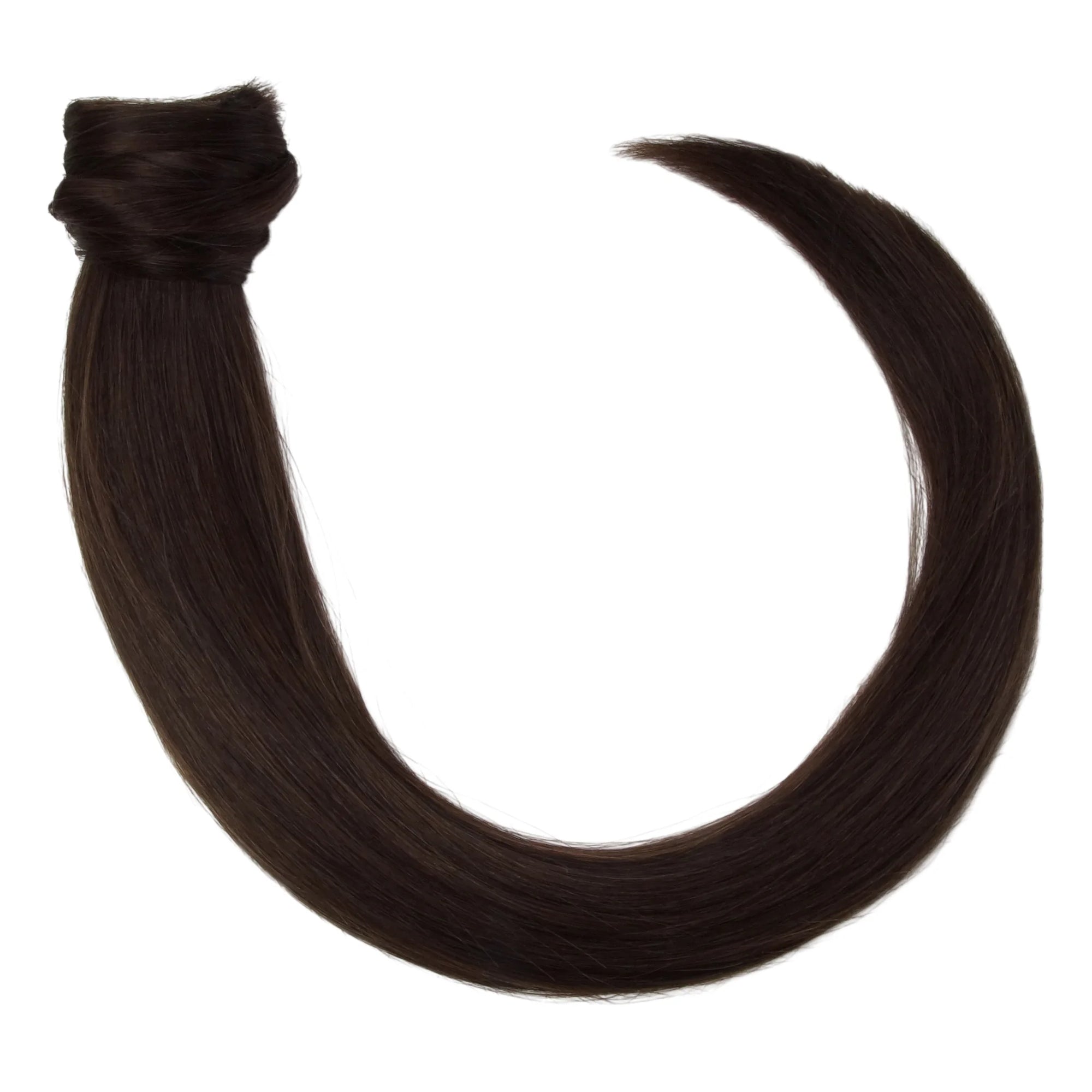 ENVY Ponytail Extension Coffee Bean, wraparound premium remy human hair for instant volume in Cyprus at WOOP