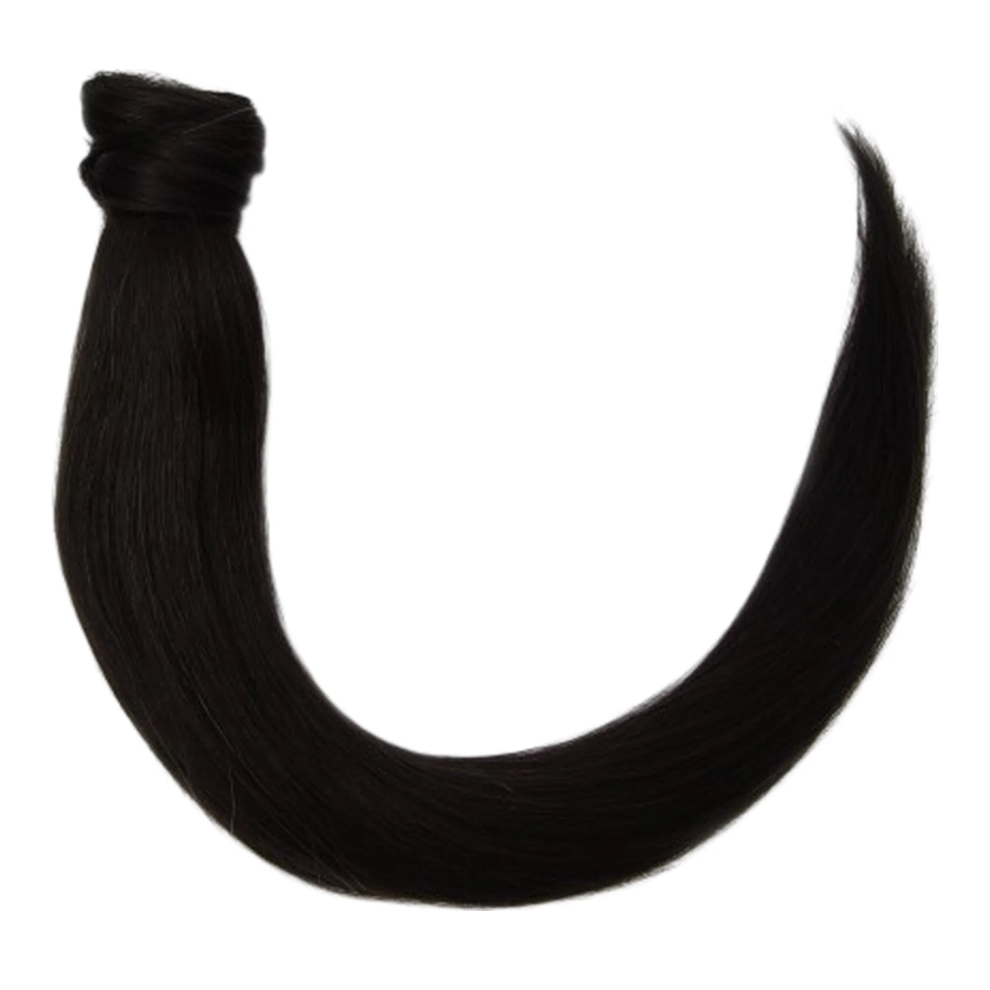 ENVY Ponytail Extension Dark Night, wraparound premium remy human hair for instant volume in Cyprus at WOOP