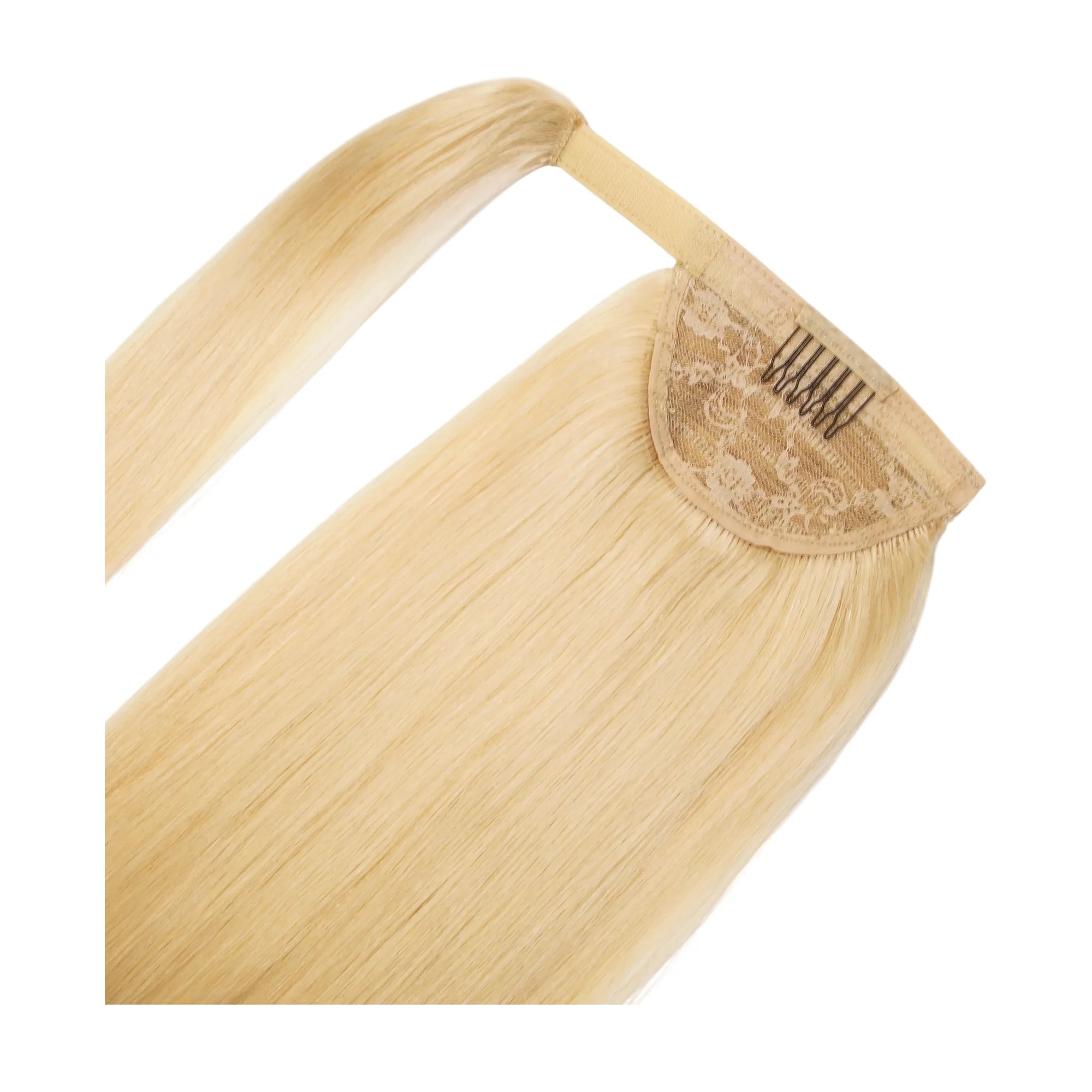 ENVY Ponytail Extension Golden Sand, hair shown loose to display length and texture