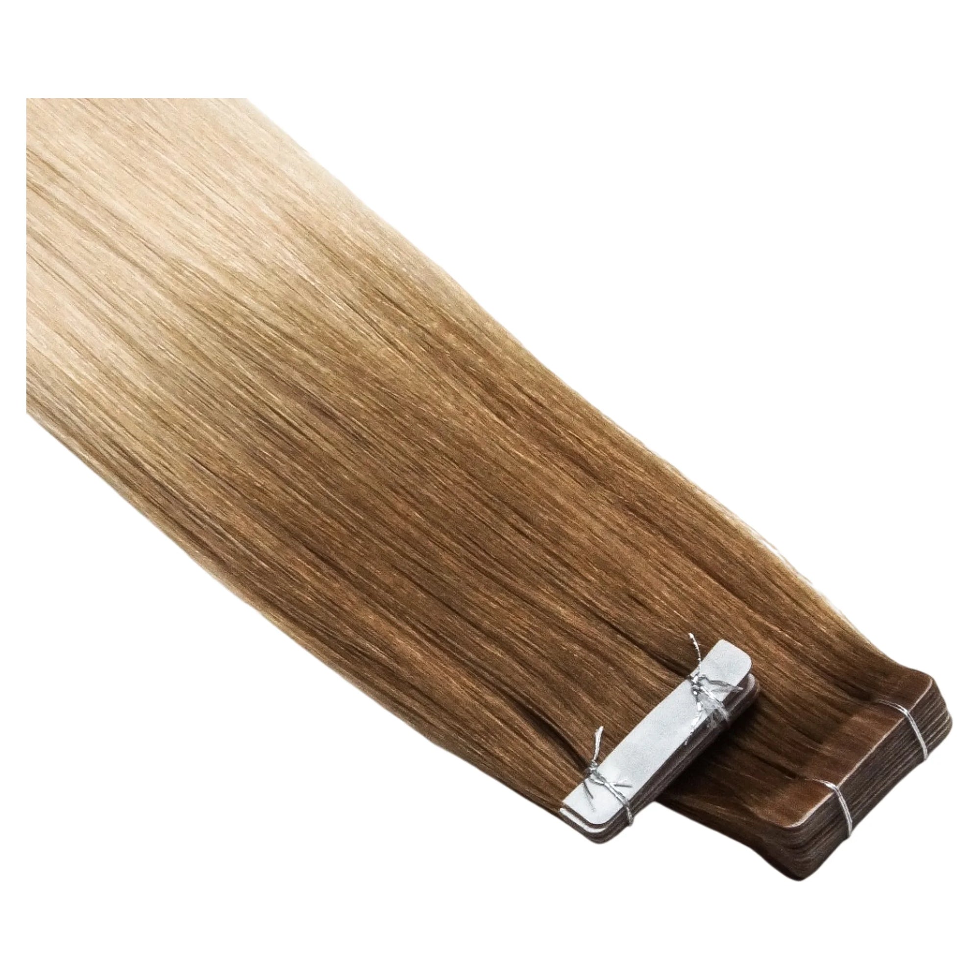 ENVY Ultra Thin Tape Extension California, alternate angle showing tape attachment and hair flow