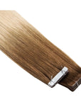 ENVY Ultra Thin Tape Extension California, alternate angle showing tape attachment and hair flow
