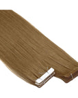 ENVY Ultra Thin Tape Extension Canella, alternate angle showing tape attachment and hair flow