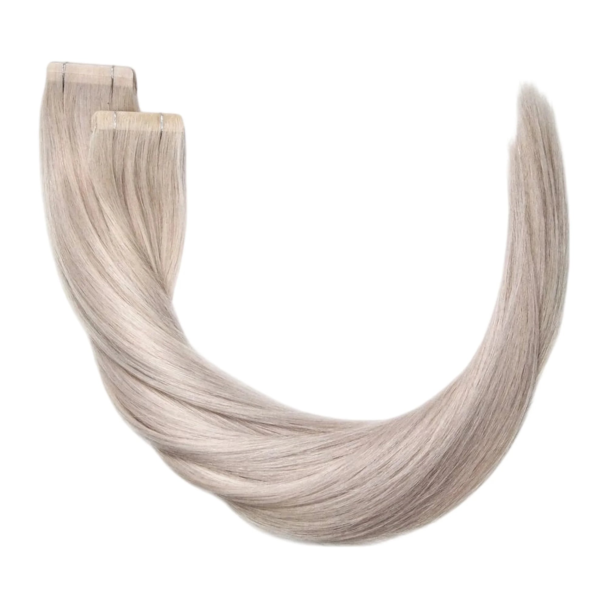 ENVY Ultra Thin Tape Extension Light Grey Moonlight, premium remy human hair extension for length and density in Cyprus at WOOP