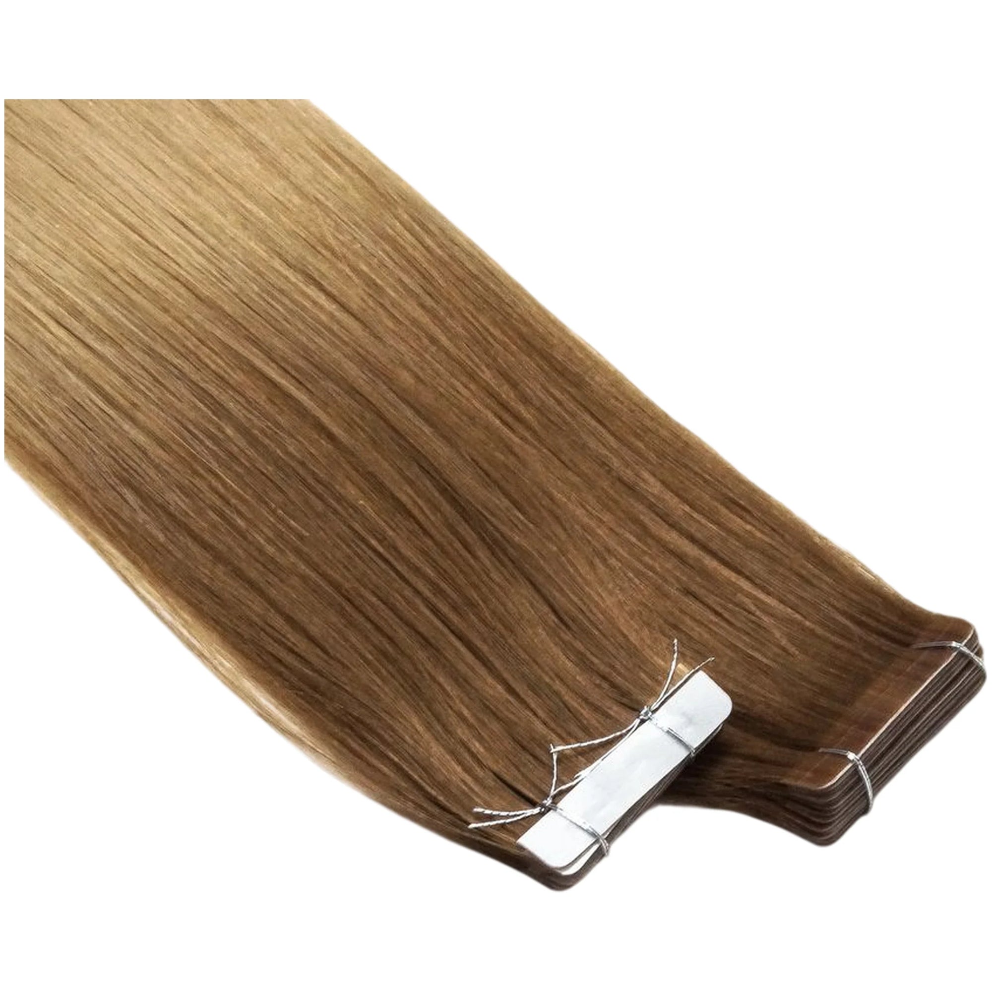 ENVY Ultra Thin Tape Extension Sahara, alternate angle showing tape attachment and hair flow