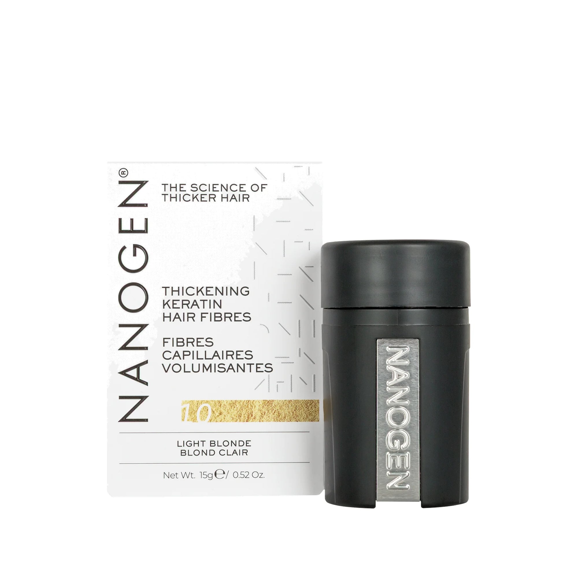 Nanogen Thickening Keratin Hair Fibres Light Blonde 15g, instant hair thickening fibres in Cyprus at WOOP
