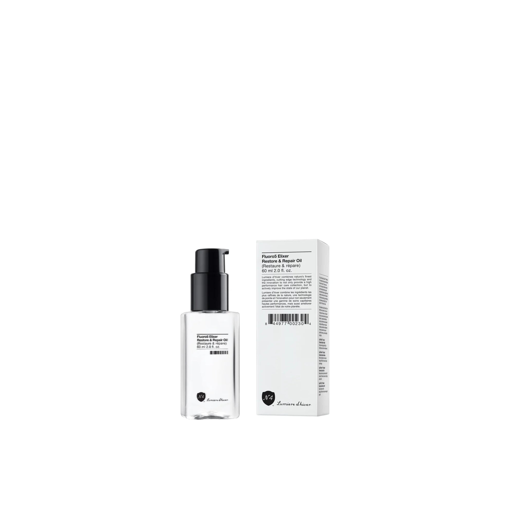 Number 4 Fluoro5 Restore and Repair Oil 60ml, weightless repair oil for dry frizzy hair in Cyprus at WOOP